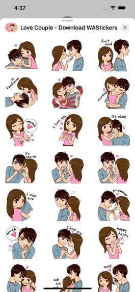 Game screenshot Love Couple-Download WASticker hack