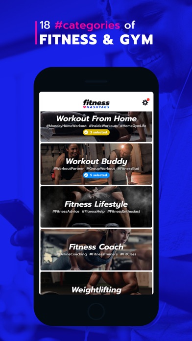 Screenshot #2 pour Fitness Hashtags App