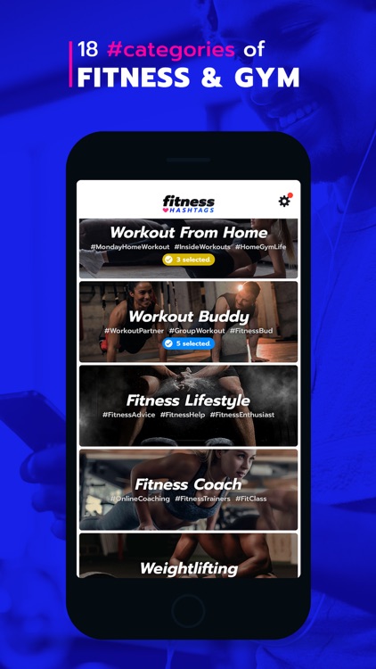 Fitness Hashtags App