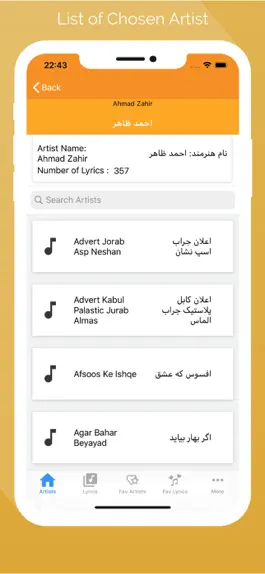 Game screenshot Afghan Song Lyrics apk