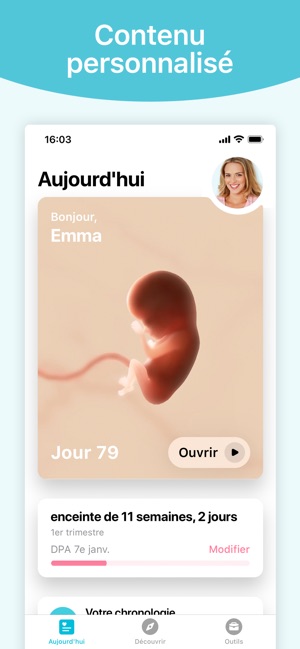 Grossesse + dans l'App Store