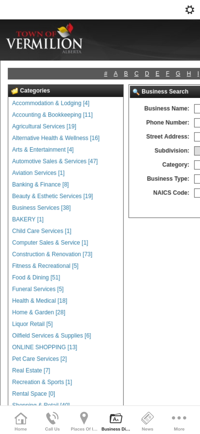 Town of Vermilion App