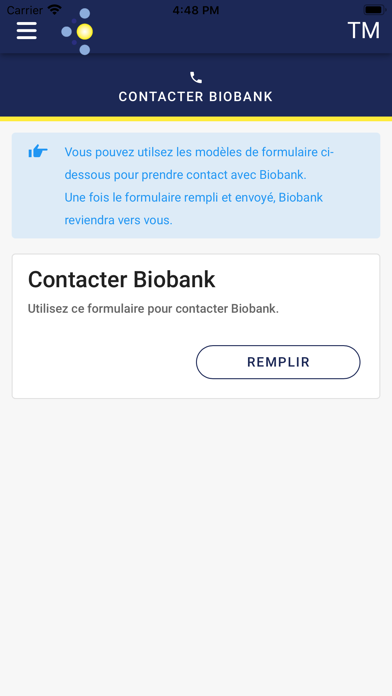 Biobank Screenshot