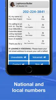 5 calls: contact your congress iphone screenshot 3