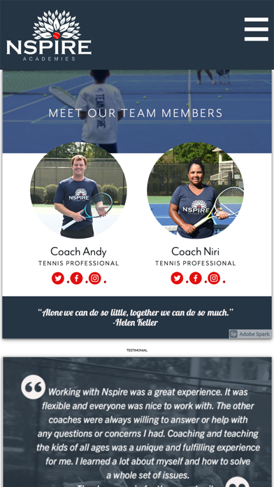Nspire Tennis Screenshot