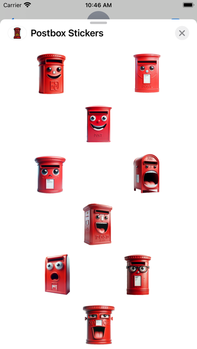 Screenshot #1 pour Postbox Stickers