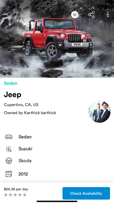 Goulti Car Share Screenshot