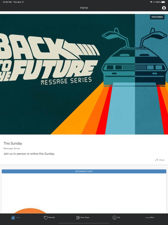 Sugar Creek App iPad screenshot 1 - Lifestyle app