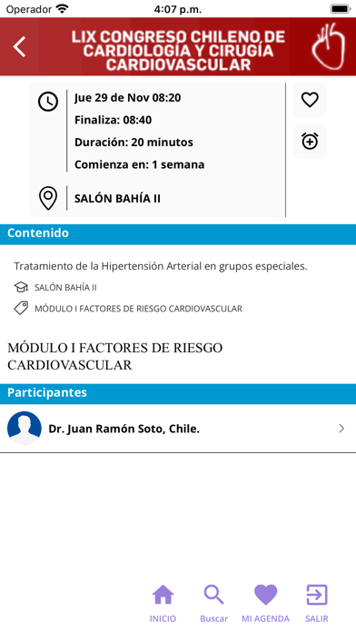Sochicar Congresos Screenshot
