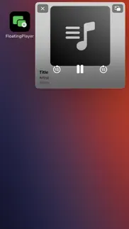 floatingplayer: music player iphone screenshot 2