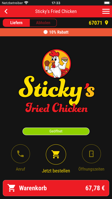 Sticky's Fried Chicken Screenshot