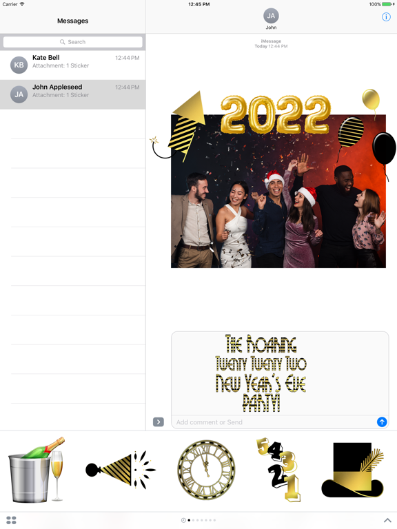 2022 Happy New Year - Stickersのおすすめ画像2