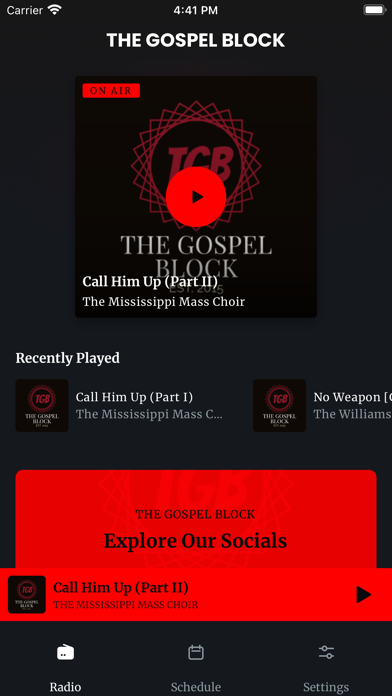 THE GOSPEL BLOCK RADIO STATION Screenshot