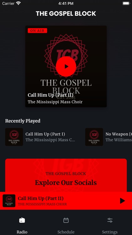 THE GOSPEL BLOCK RADIO STATION