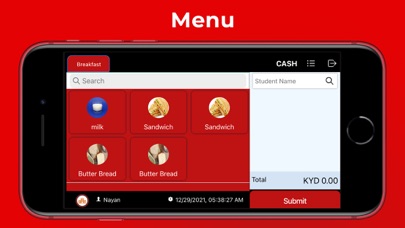 School Point of Sale Screenshot
