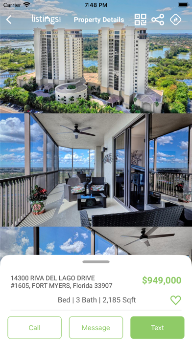 LISTINGS Screenshot