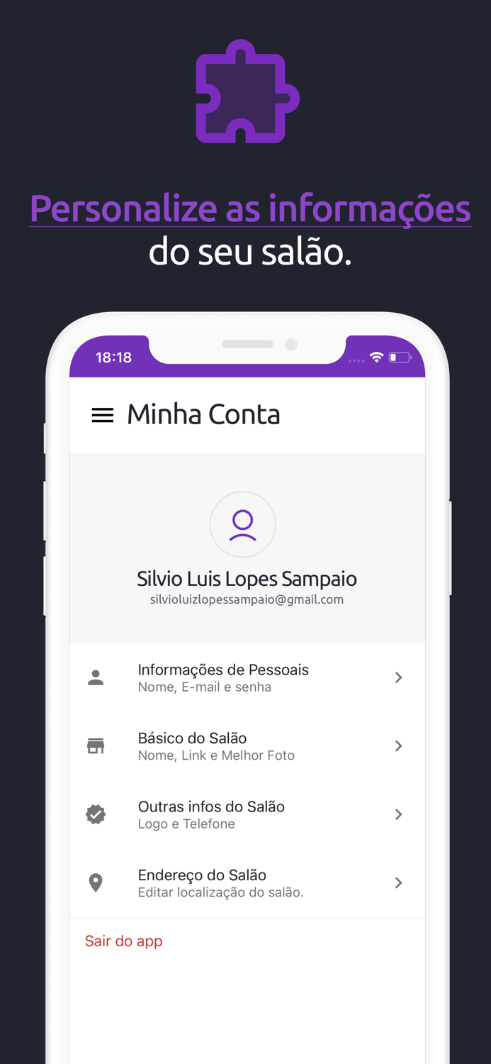 Salão na Mão Profissional