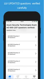 azure az-500 updated 2024 iphone screenshot 1