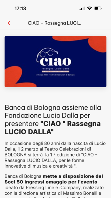 Banca di Bologna Soci Screenshot