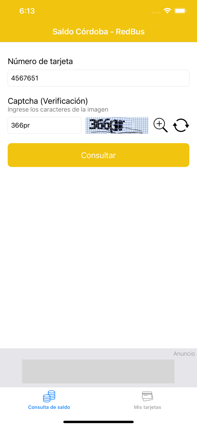 Saldo Colectivos Córdoba