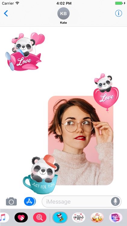 Fun Panda Stickers