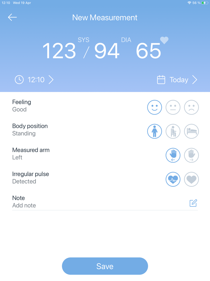 Blood Pressure Diary by MedM