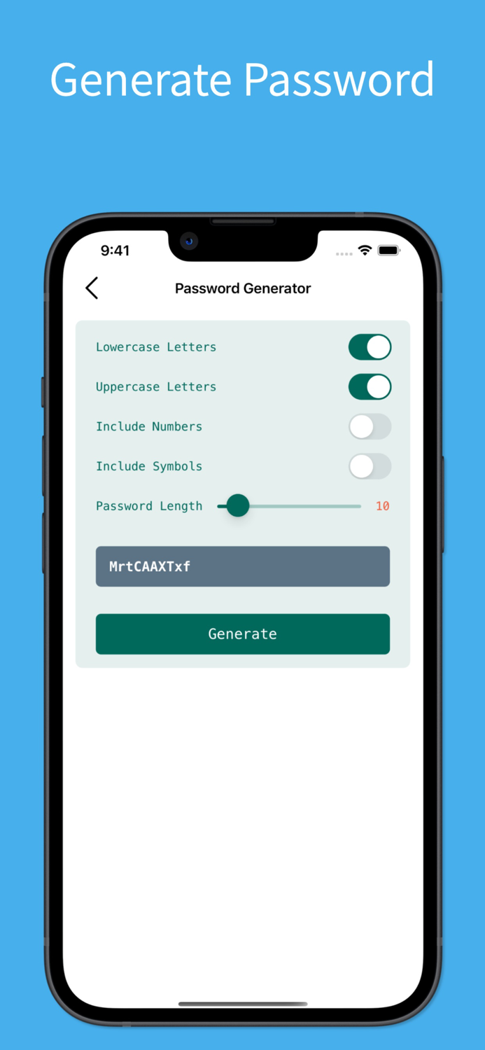 SecureLock Password Generator