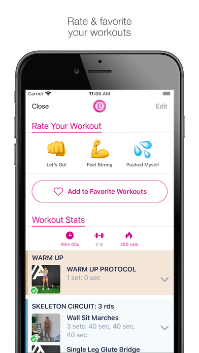 BFit Training Screenshot