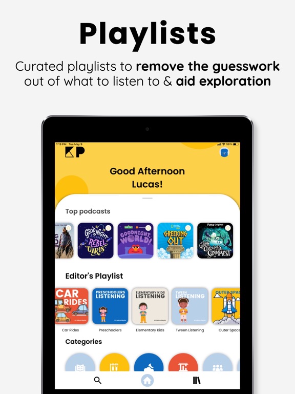 KidsPod - Podcasts for Kids iPad screenshot 7 - Entertainment app