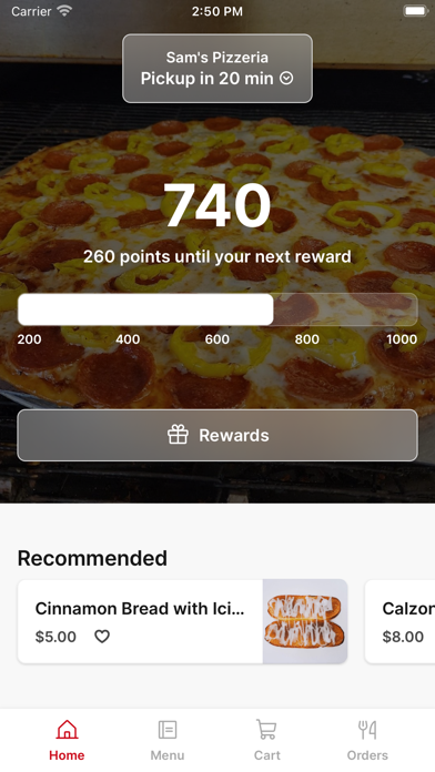 Sam's Pizzeria Screenshot