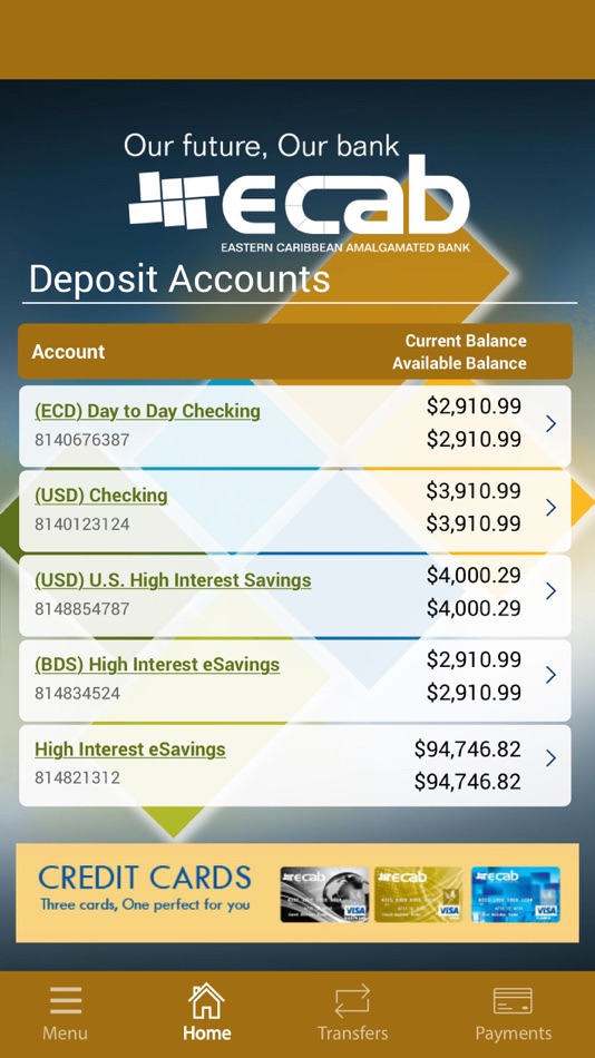 #2. ECAB Mobile (iOS) 由: Eastern Caribbean Amalgamated Bank Ltd.