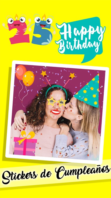 Happy Birthday Photo Stickers screenshot-0