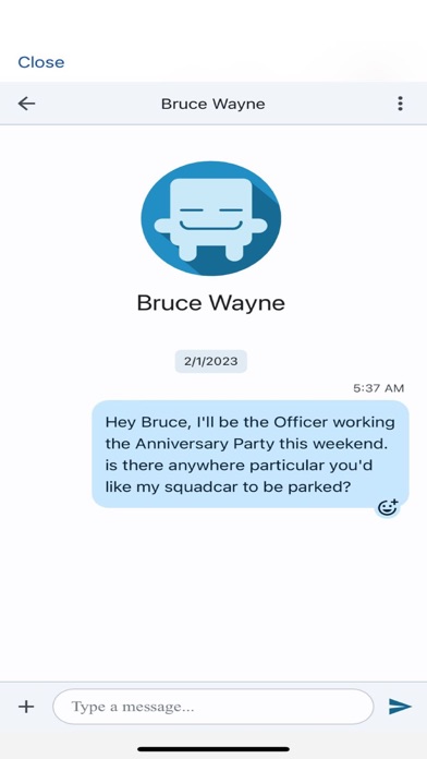 Off Duty Blue Officer App Screenshot