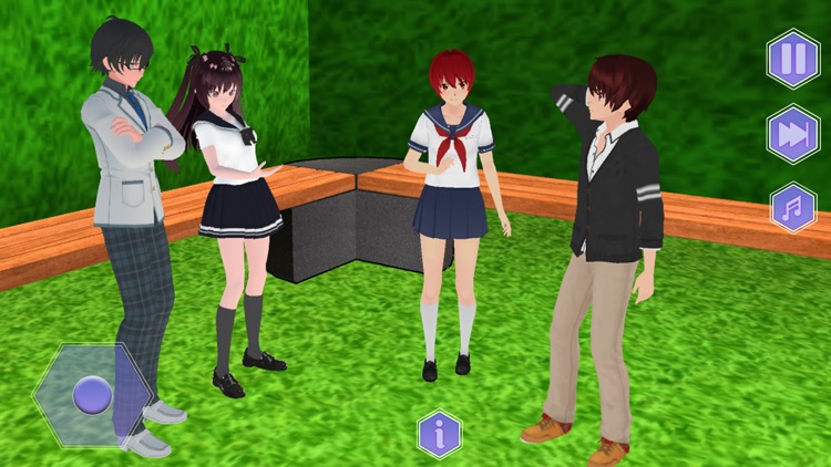Anime School Simulator Life 3D screenshot-3