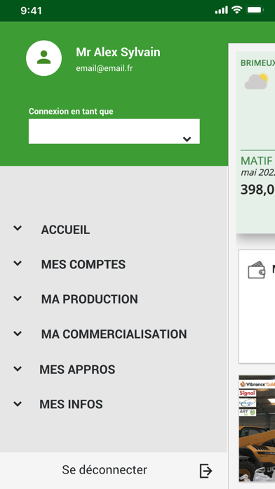 Hue Négoce Screenshot