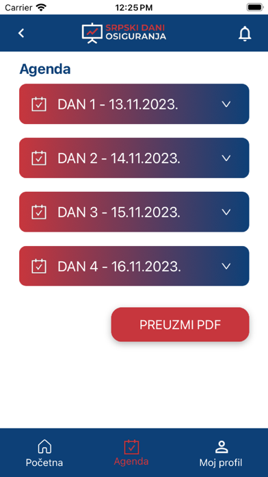 Screenshot 1 of Aplik. Srpski dani osiguranja App