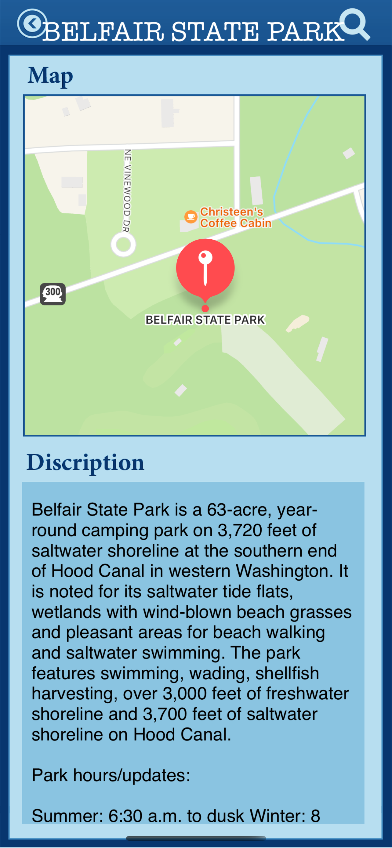 Washington In State Parks