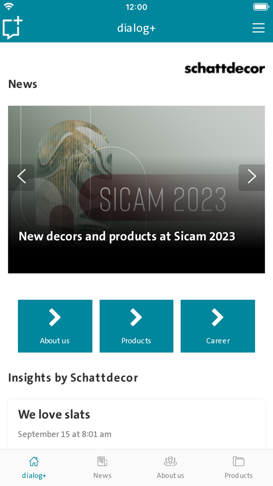 #1. dialog+ App (iOS) By: Schattdecor SE