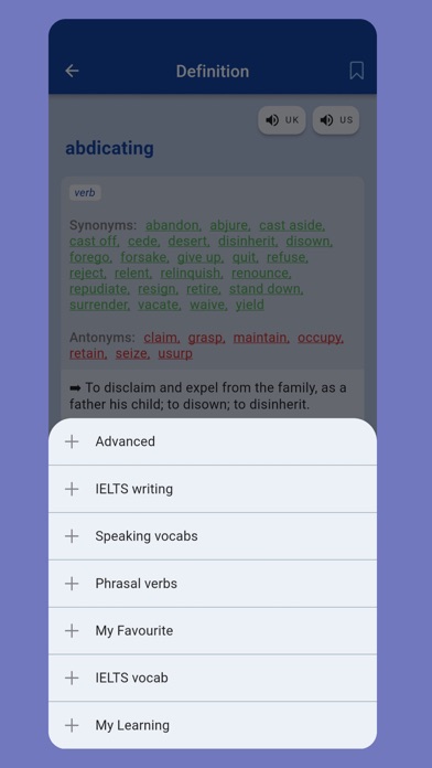 Eduza: English Dictionary Screenshot