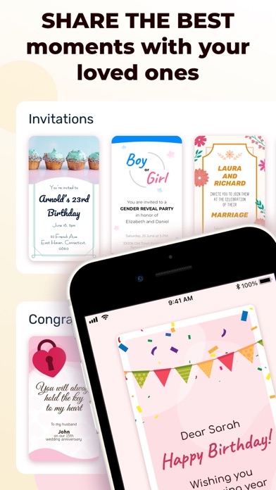 Digital Card: Invitation Maker Screenshot