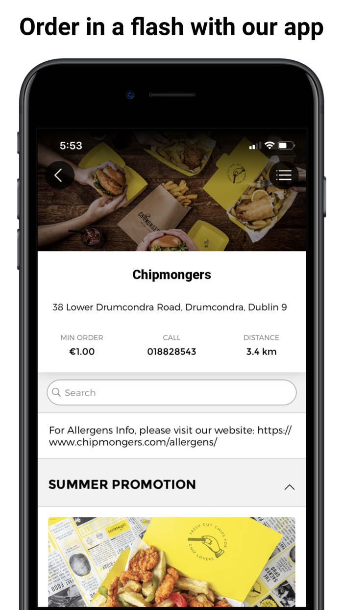 CHIPMONGERS - Order Takeaway