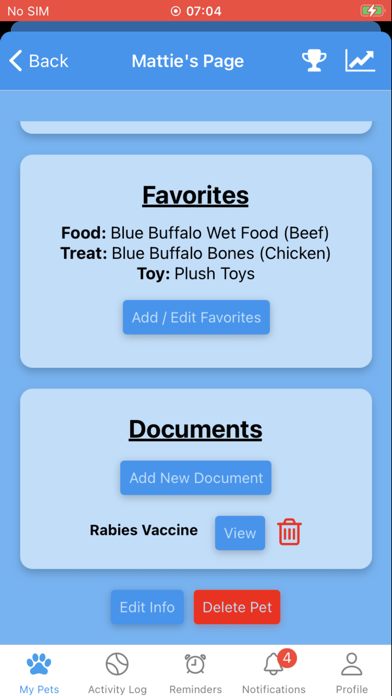 BarkTrack - Pet Health Journal Screenshot