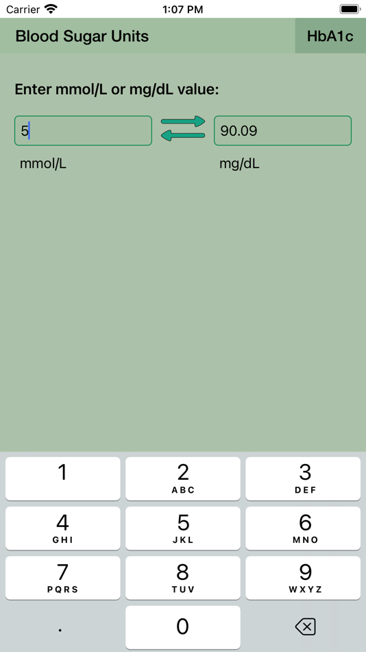 #1. Blood Sugar Unit Converter (iOS) 由: Krzysztof Gwiazda