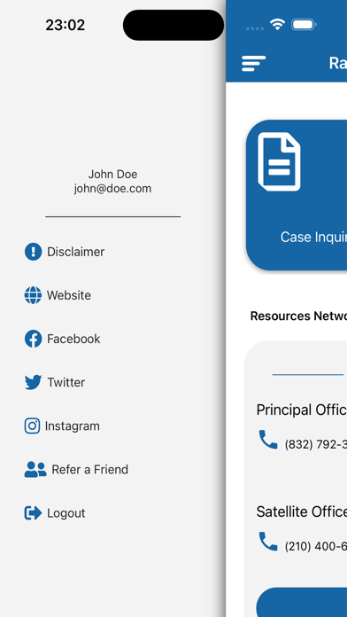 Rahgozar Law Firm Screenshot