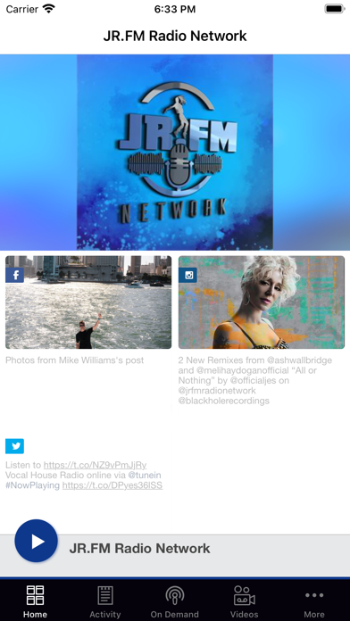 JR.FM Radio Network Screenshot