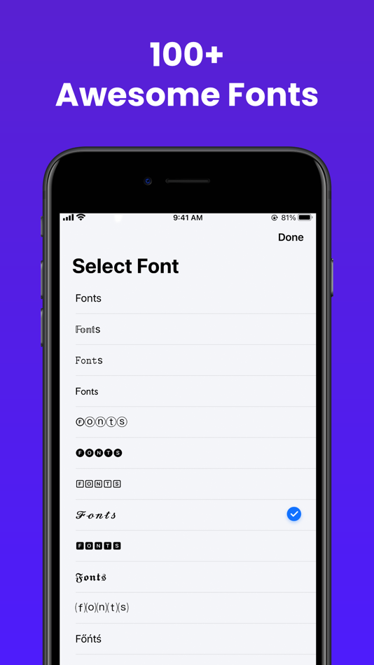 #5. Fontix - Fonts & Keyboard (iOS) 由: Cleaner LLC