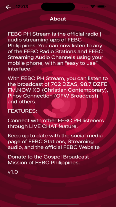 FEBC PH Stream Screenshot