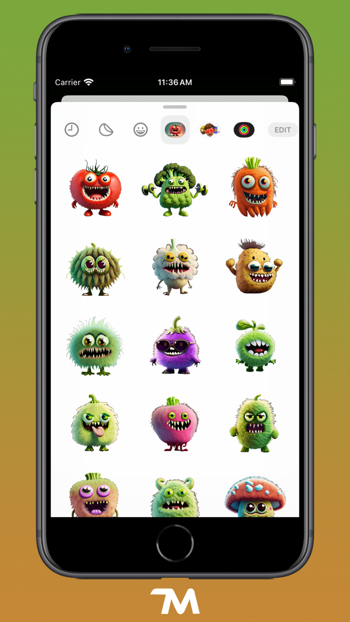 Monster Veggies Stickers