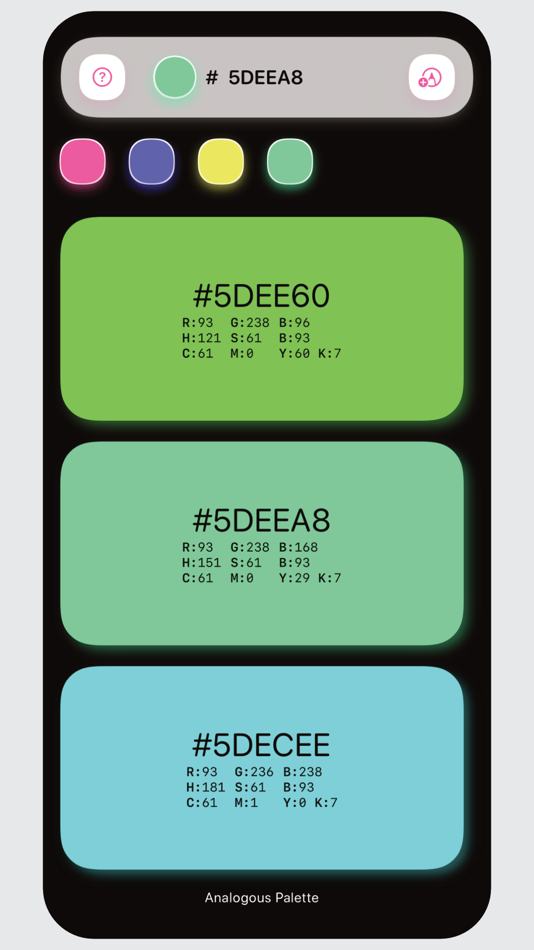 #3. Kulur Color Palettes generator (iOS) 由: Antonio Rodriguez Cia
