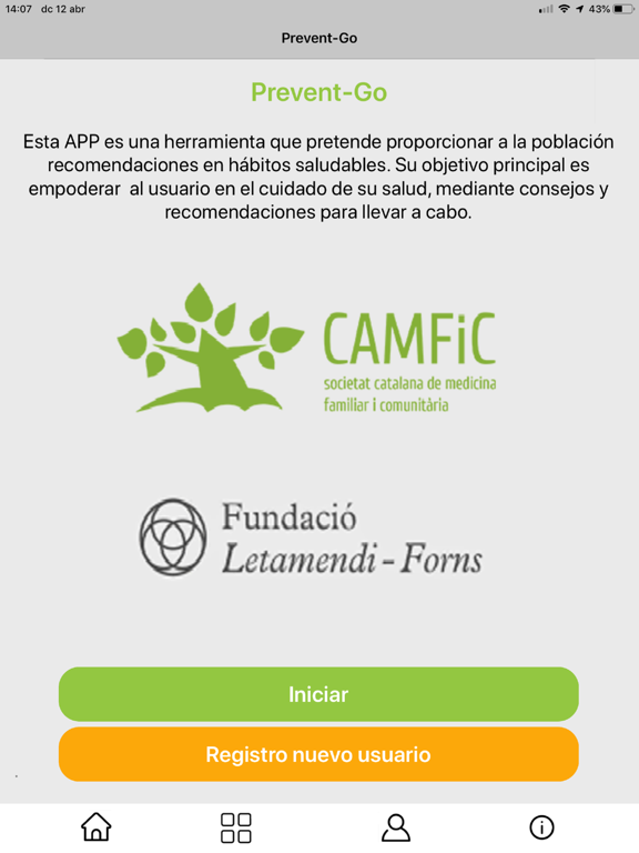 Prevent Go iPad screenshot 1 - Medical app